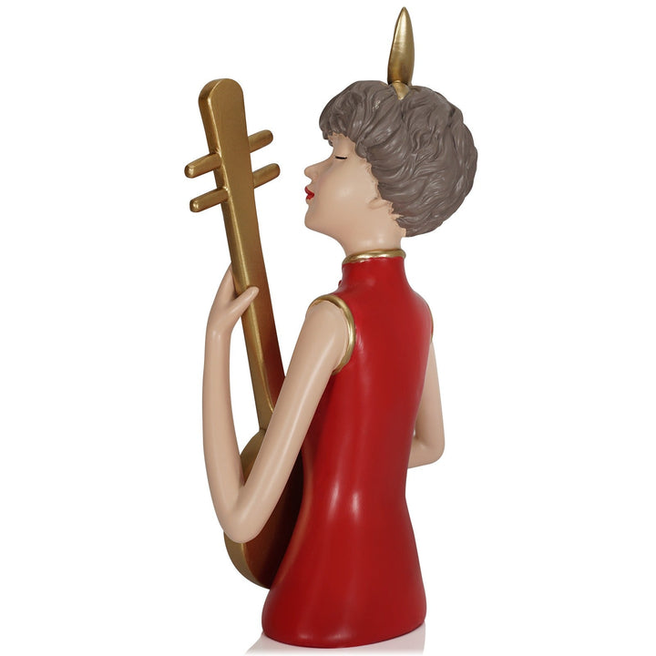 Pipa Musician Resin Ornament – Colorful Cultural Decor