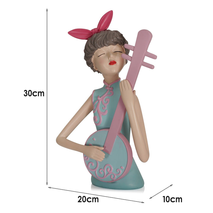 Pipa Musician Resin Ornament – Colorful Cultural Decor