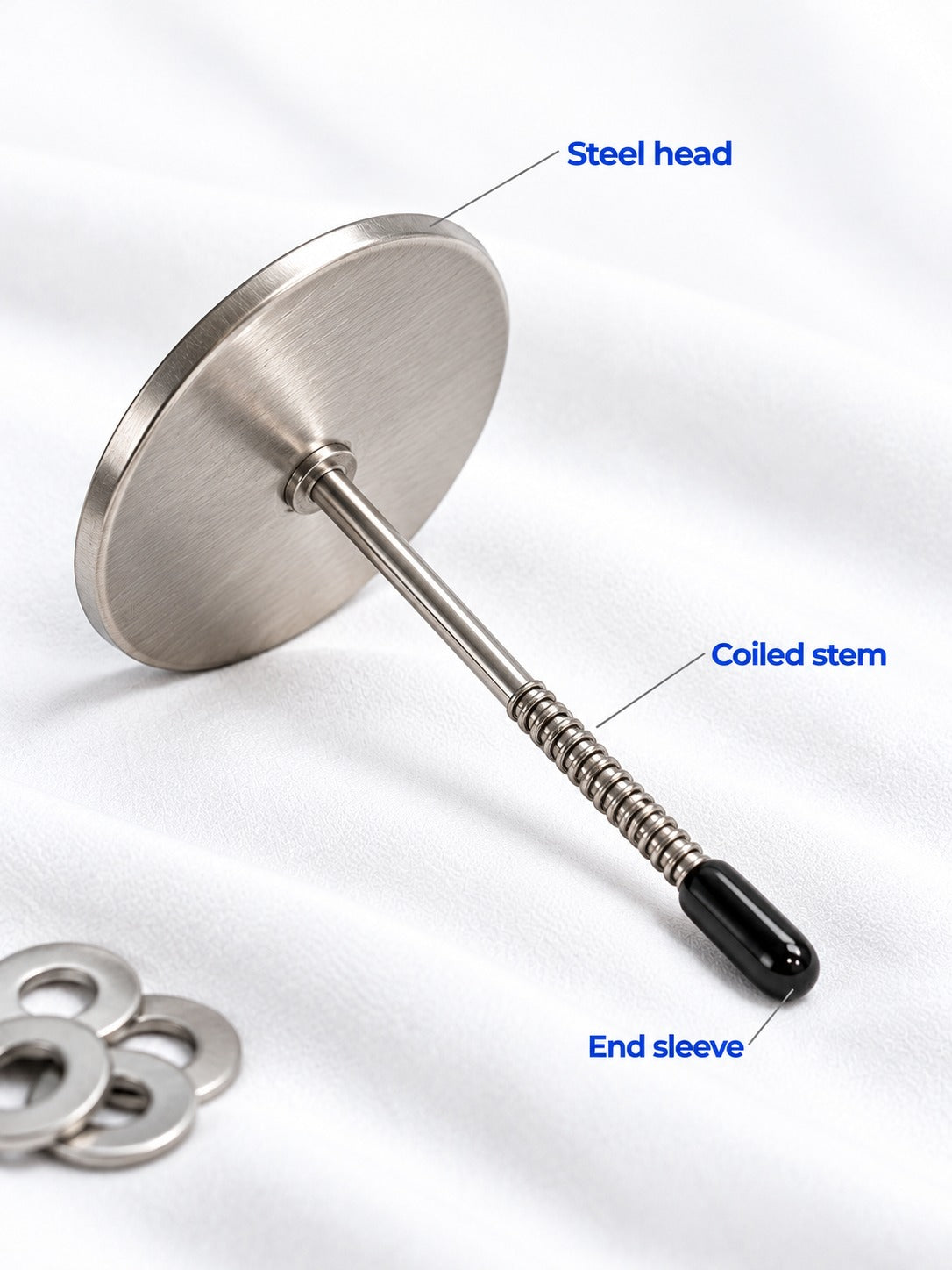 Piping Nails Set for Cream Roses, 4 Stainless Steel