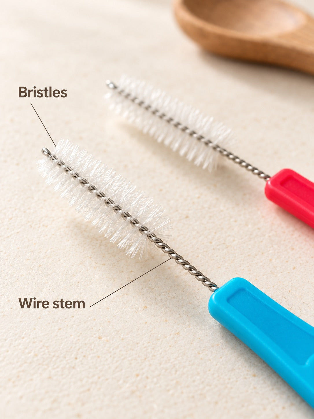 Piping Nozzle Cleaning Brush Set: Reach Inside Narrow Tips