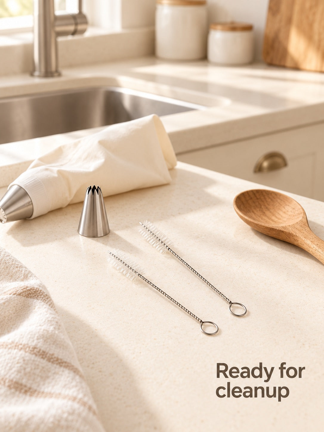 Piping Nozzle Cleaning Brush Set: Reach Inside Narrow Tips