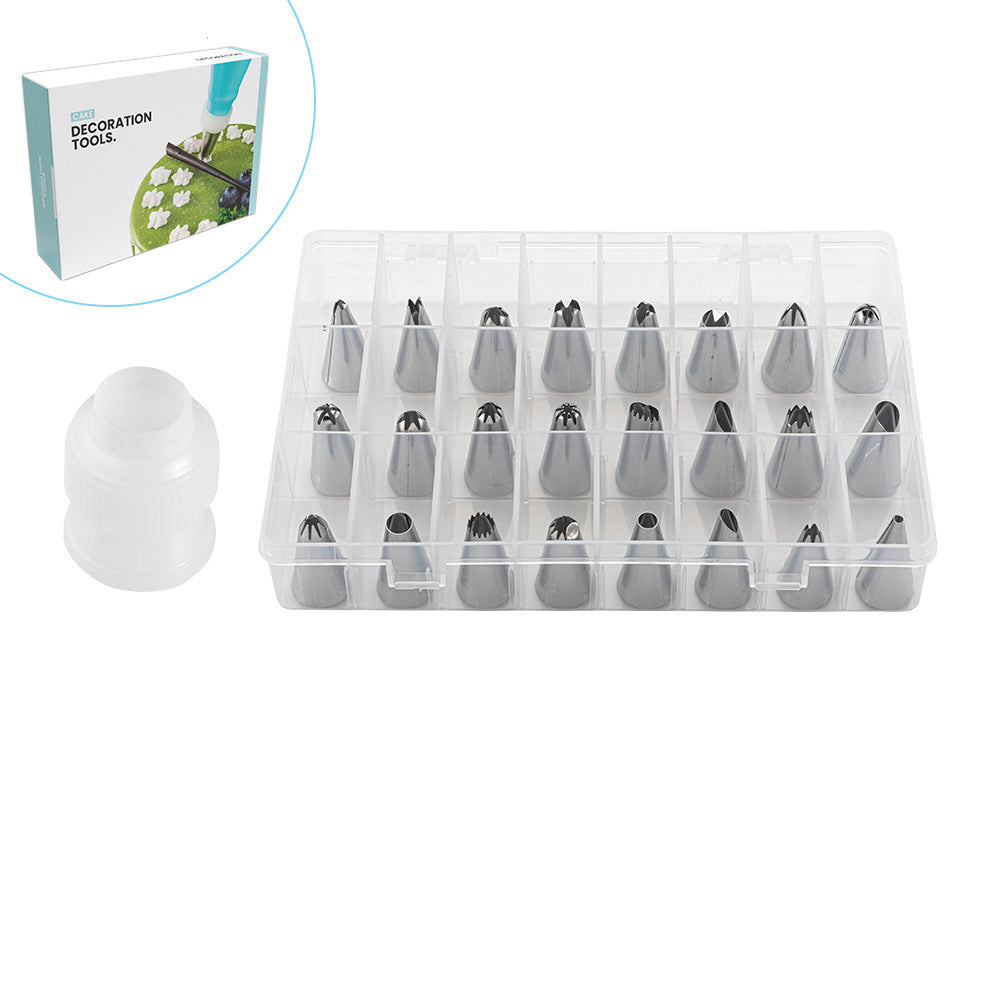 Cake Piping Nozzle Set with Stainless Steel Tips Kit