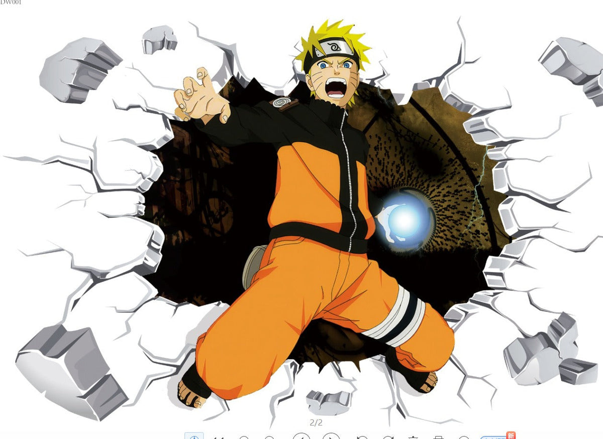 Luffy Wall Stickers for Kids Room: 3D Anime Wall Decals