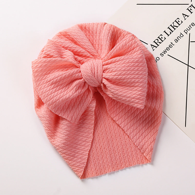 Baby Knit Bow Hat for Warm, Cute Cold-Weather Outings
