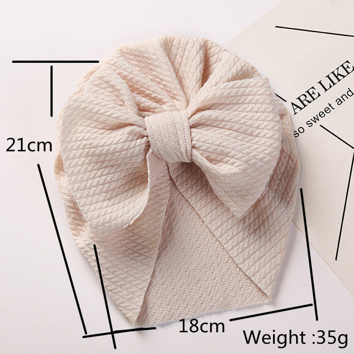 Baby Knit Bow Hat for Warm, Cute Cold-Weather Outings