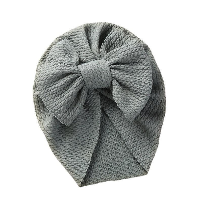 Baby Knit Bow Hat for Warm, Cute Cold-Weather Outings