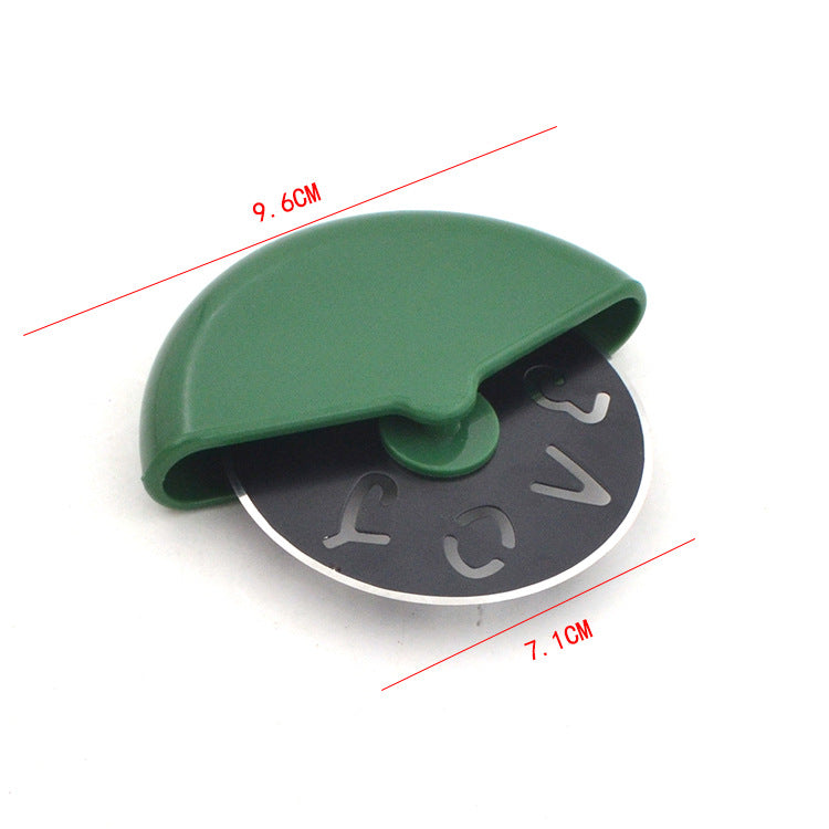 Stainless Steel Pizza Cutter with Non-Stick Blade & Guard