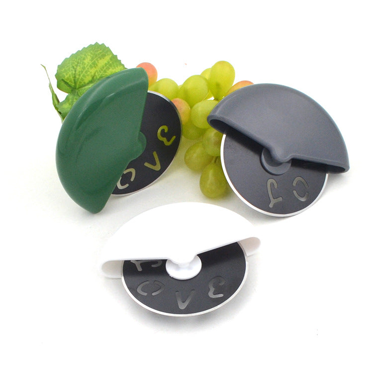 Stainless Steel Pizza Cutter with Non-Stick Blade & Guard