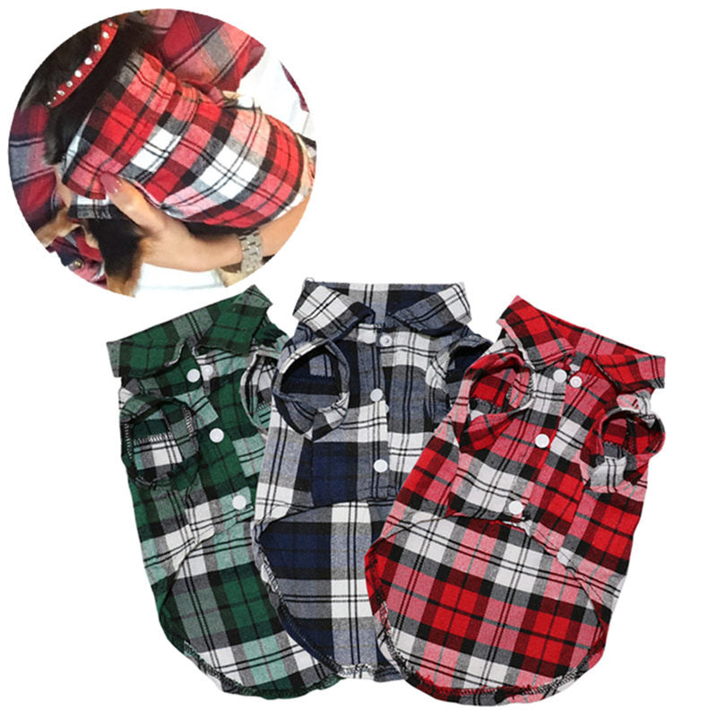 Plaid Dog Shirts for Small Dogs | Stylish Daily Walks