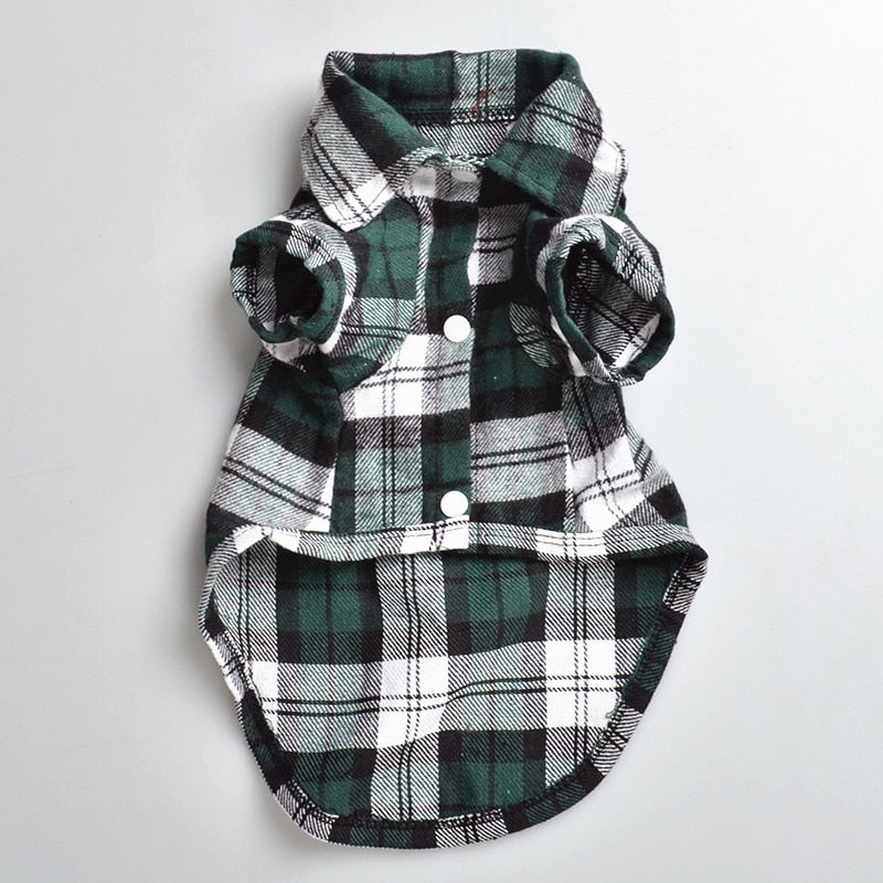 Plaid Dog Shirts for Small Dogs | Stylish Daily Walks