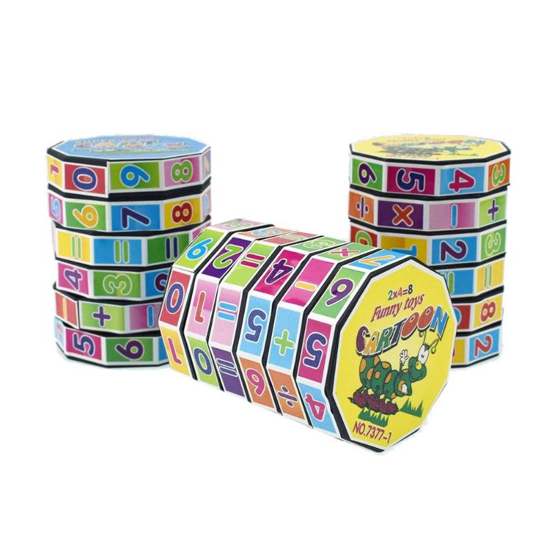 Digital Math Cube Toy for Hands-On Arithmetic Practice