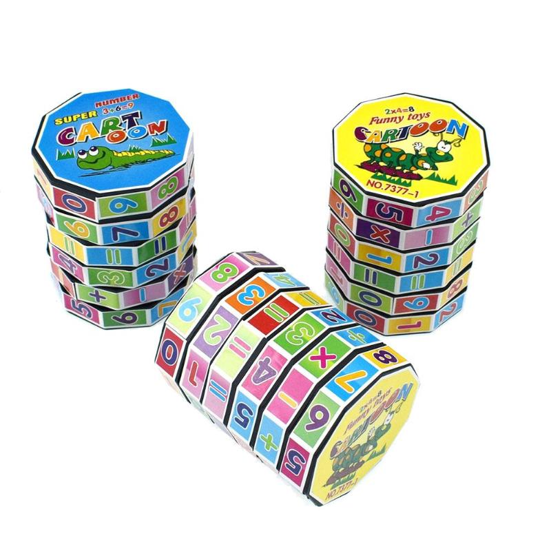 Digital Math Cube Toy for Hands-On Arithmetic Practice