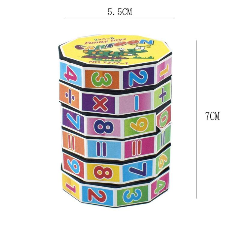 Digital Math Cube Toy for Hands-On Arithmetic Practice