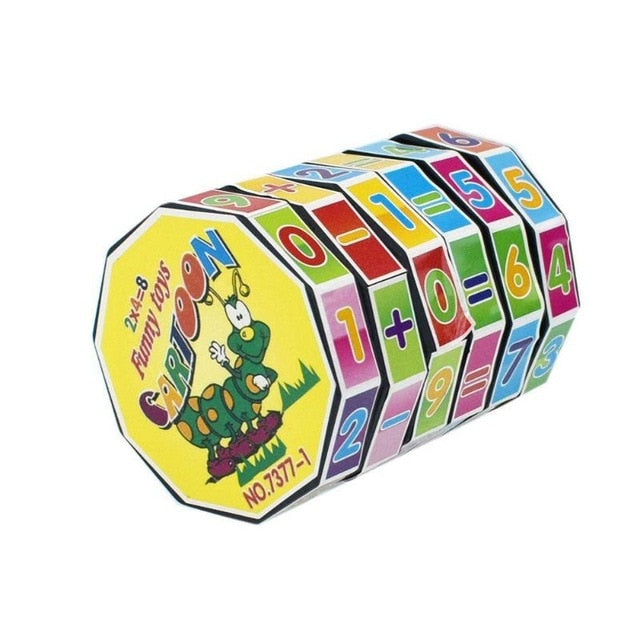 Digital Math Cube Toy for Hands-On Arithmetic Practice