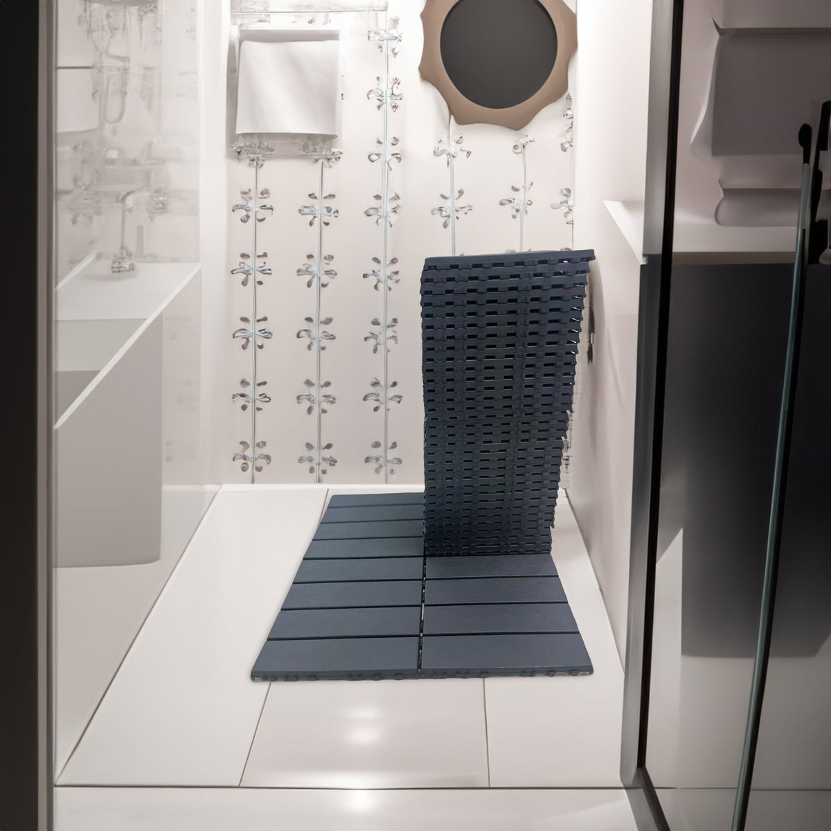 Waterproof Interlocking Deck Tiles, 12 x 12 in, 36 Pack