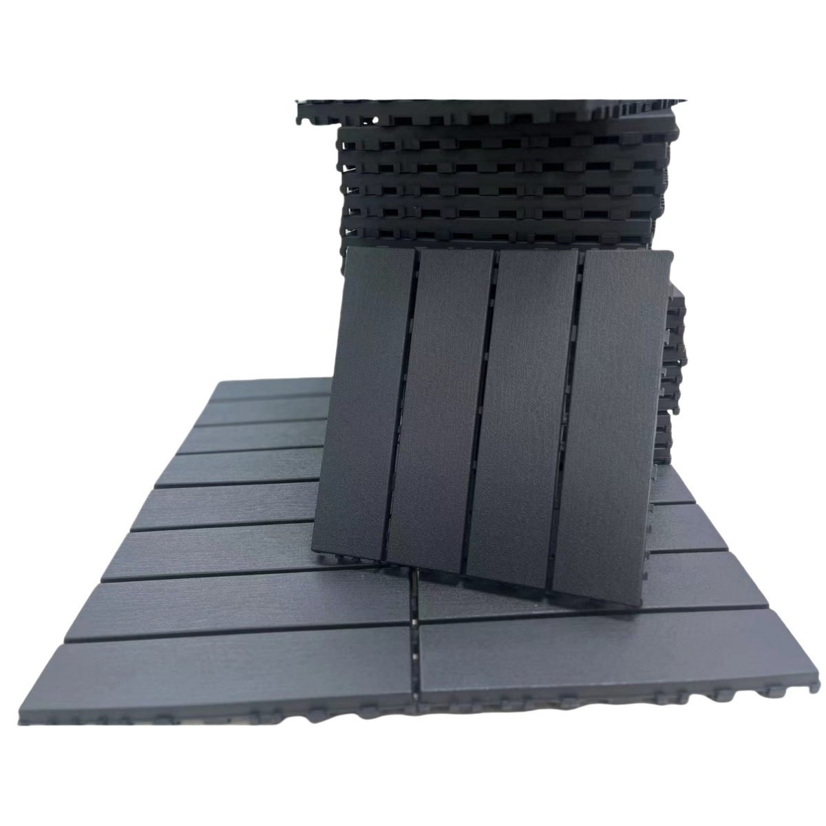 Waterproof Interlocking Deck Tiles, 12 x 12 in, 36 Pack