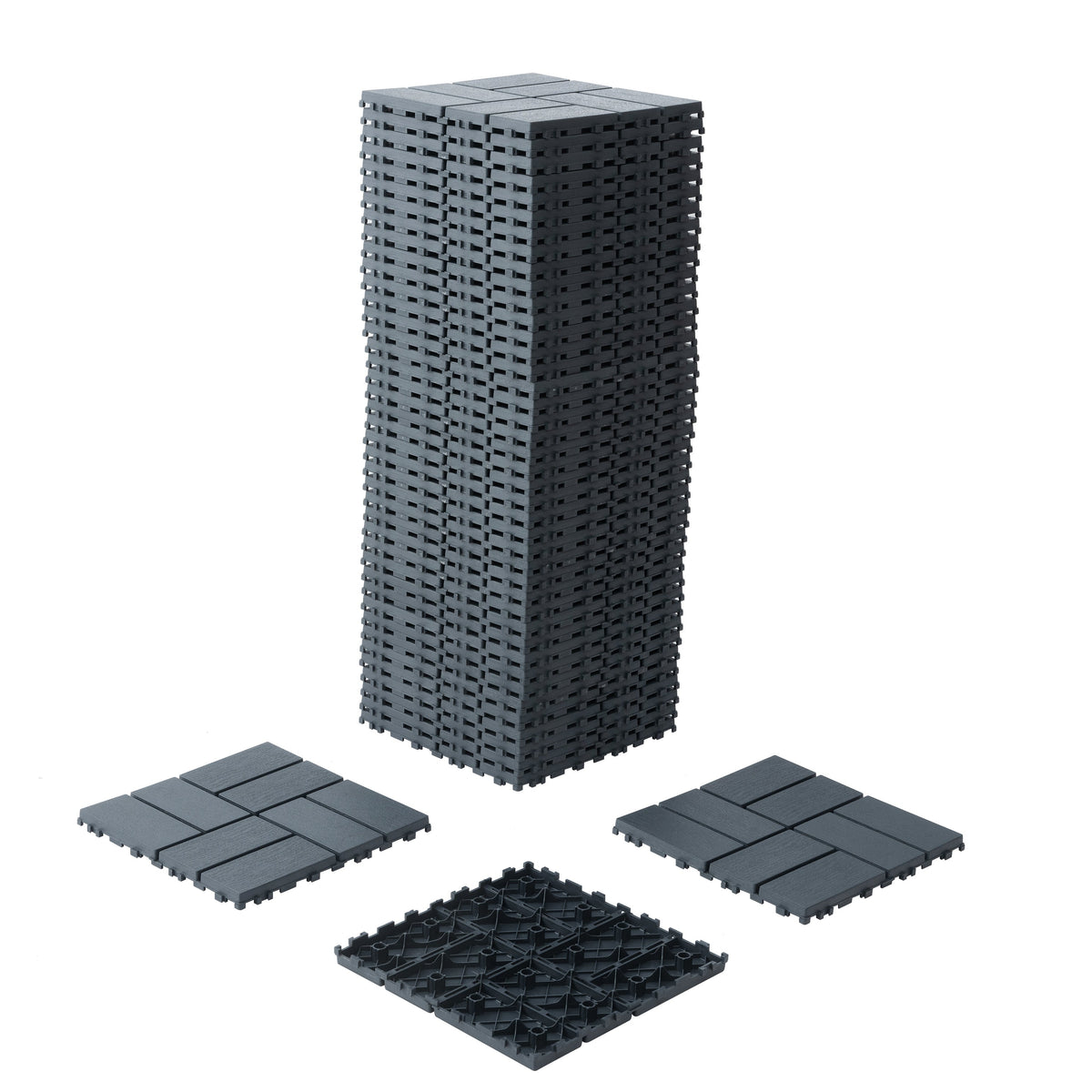 Interlocking Deck Tiles 12x12 Waterproof Outdoor Patio