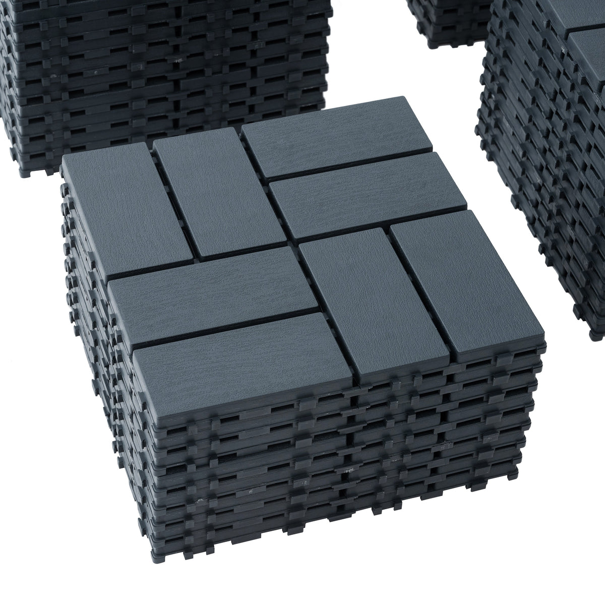 Interlocking Deck Tiles 12x12 Waterproof Outdoor Patio