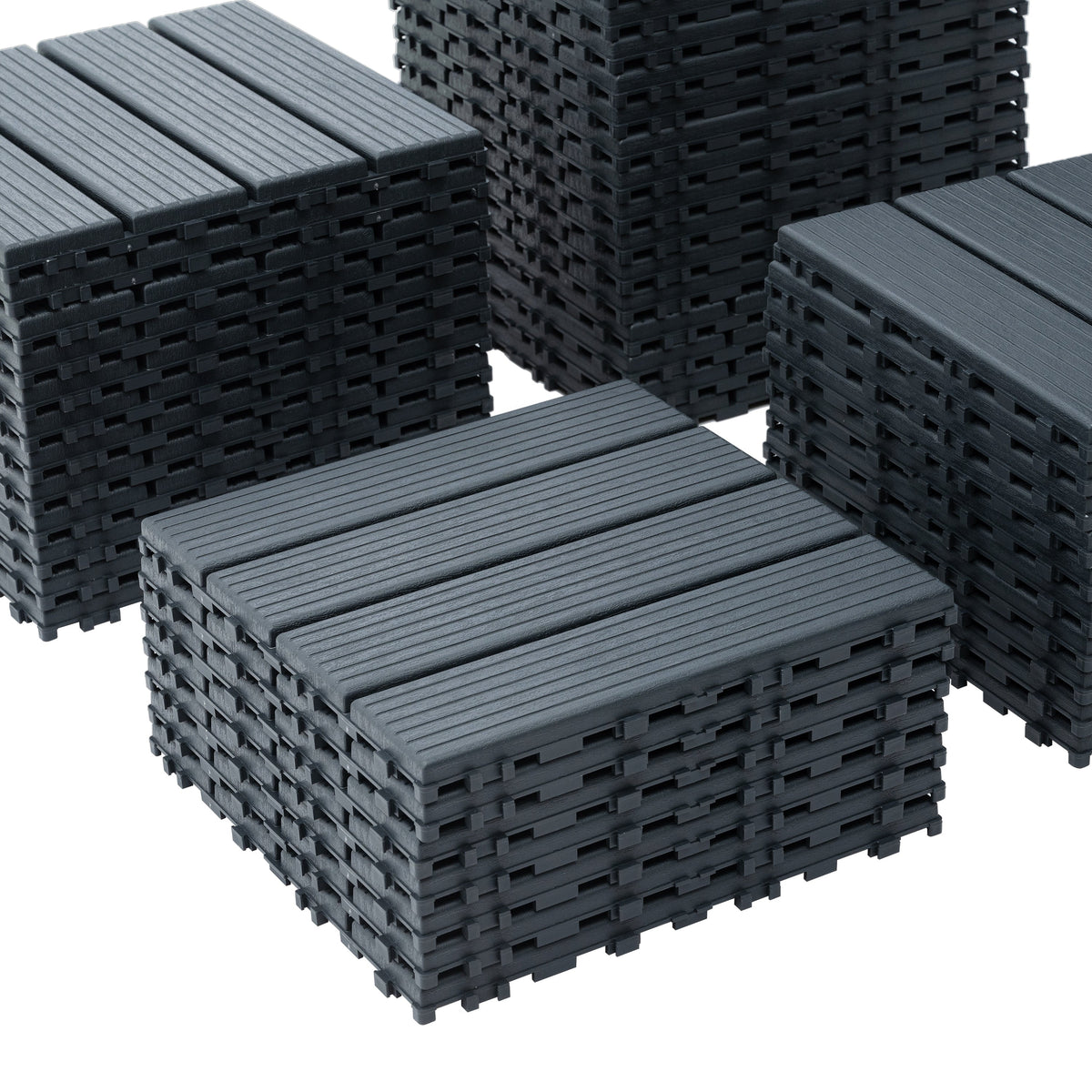 Waterproof Interlocking Deck Tiles for Patios, 44 Pack