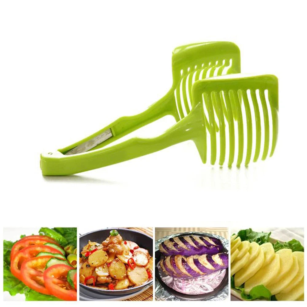 Tomato Slicer Holder for Safe, Even Lemon & Potato Cuts