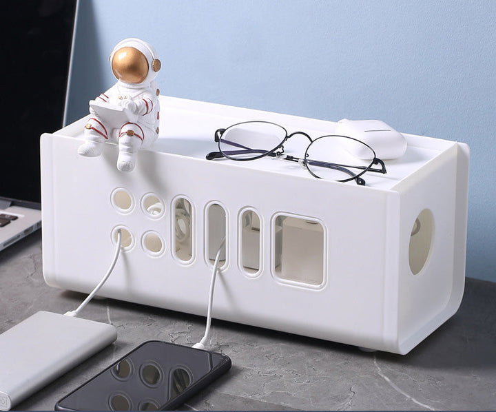 Cable Management Box for Neat, Dust-Free Charging Cables