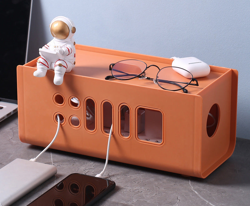 Cable Management Box for Neat, Dust-Free Charging Cables