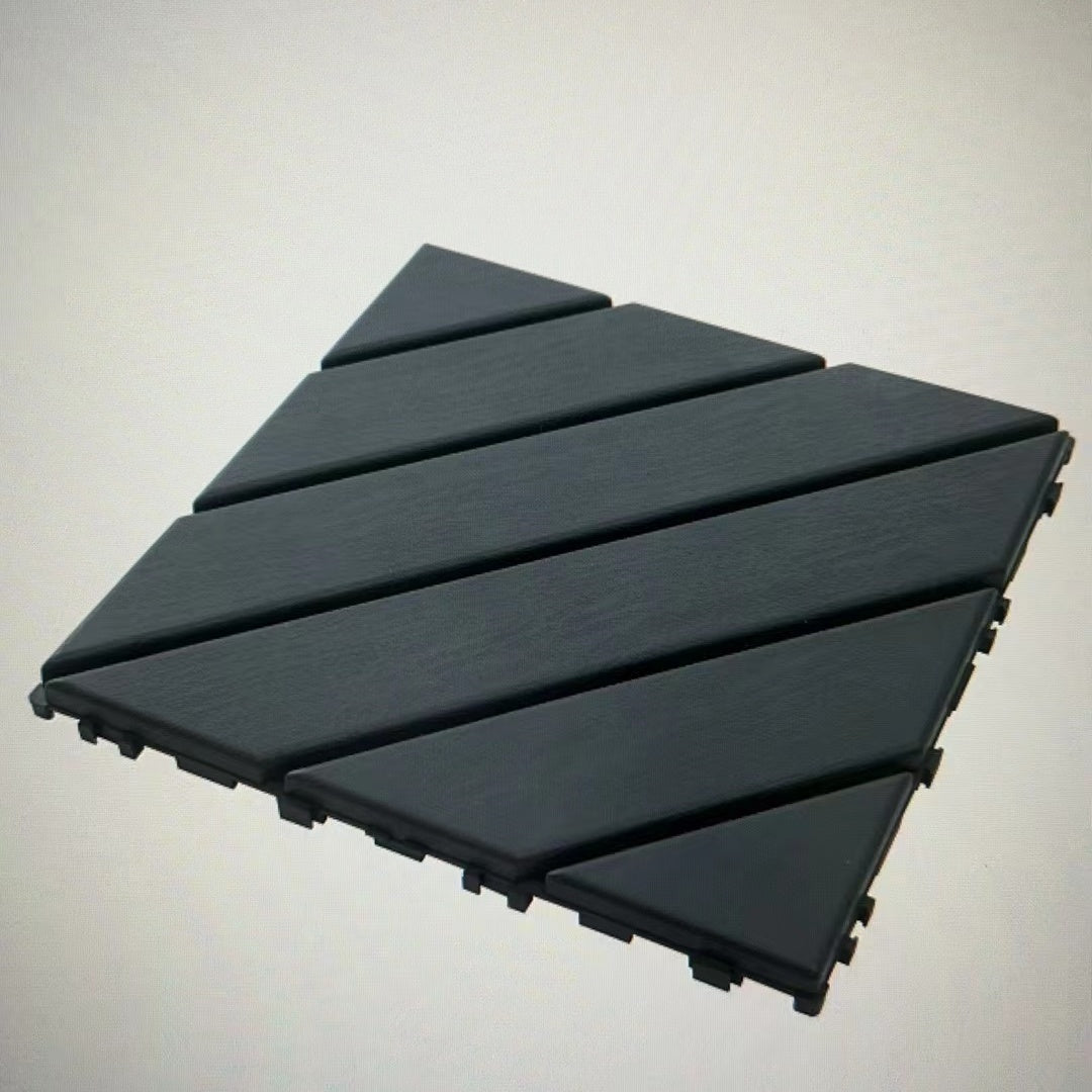 Waterproof Interlocking Outdoor Patio Tiles, 36-Pack Gray
