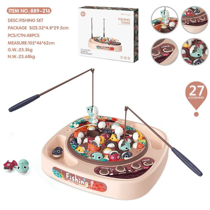 Electric Fishing Game Toy for Screen-Free Family Play