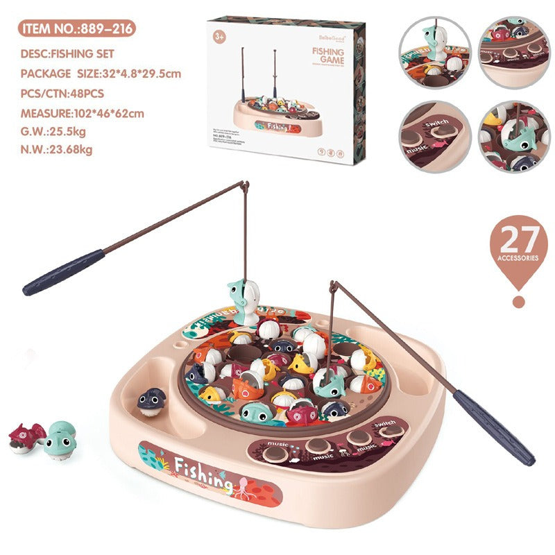 Electric Fishing Game Toy for Screen-Free Family Play