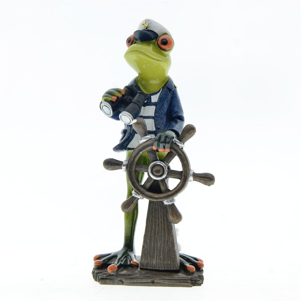 Decorative Frog Resin Figurine for Game Rooms