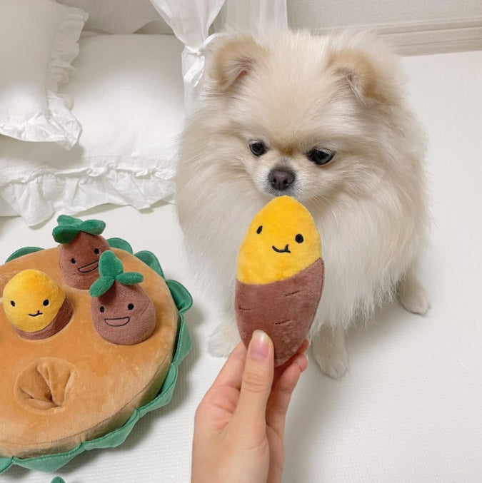 Interactive Dog Toy Sweet Potato Garden for Enrichment