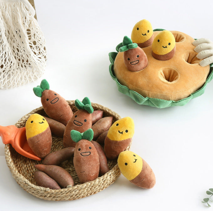 Interactive Dog Toy Sweet Potato Garden for Enrichment