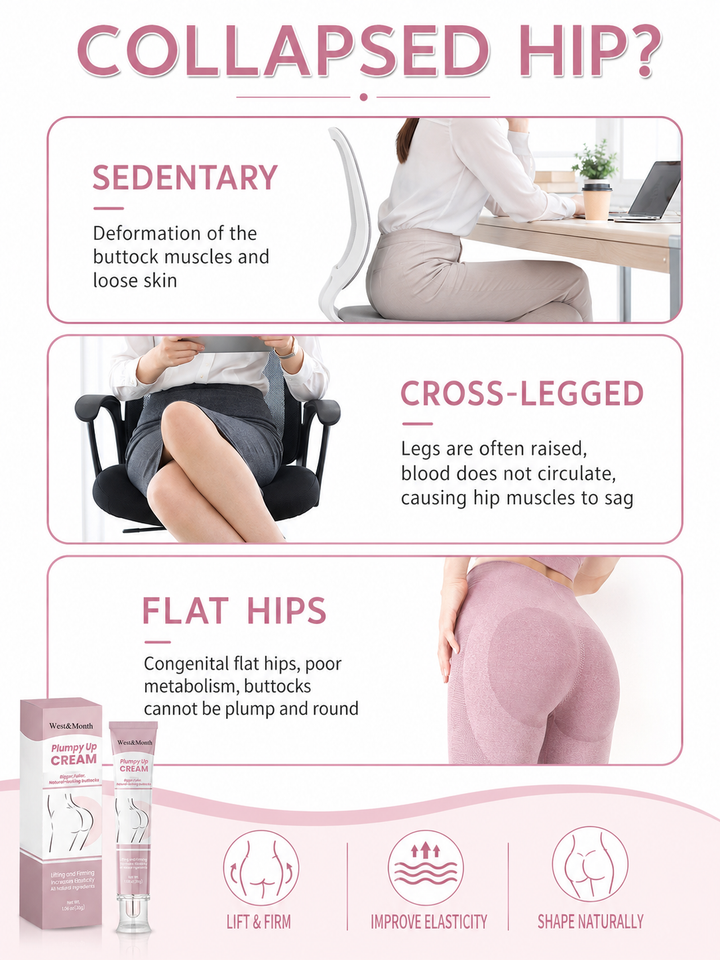 Butt Lifting Cream — Natural Firming for Fuller, Rounder Shape