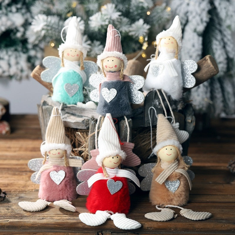 Plush Angel Christmas Ornaments For Cozy Tree Decor