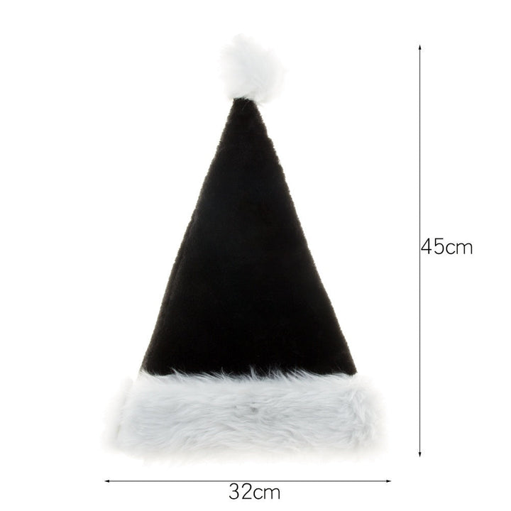Plush Christmas Party Hat with Thick Fleece Trim