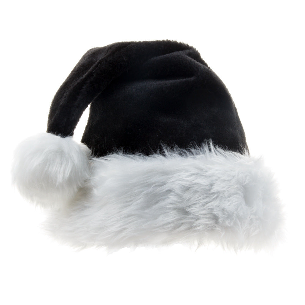 Plush Christmas Party Hat with Thick Fleece Trim