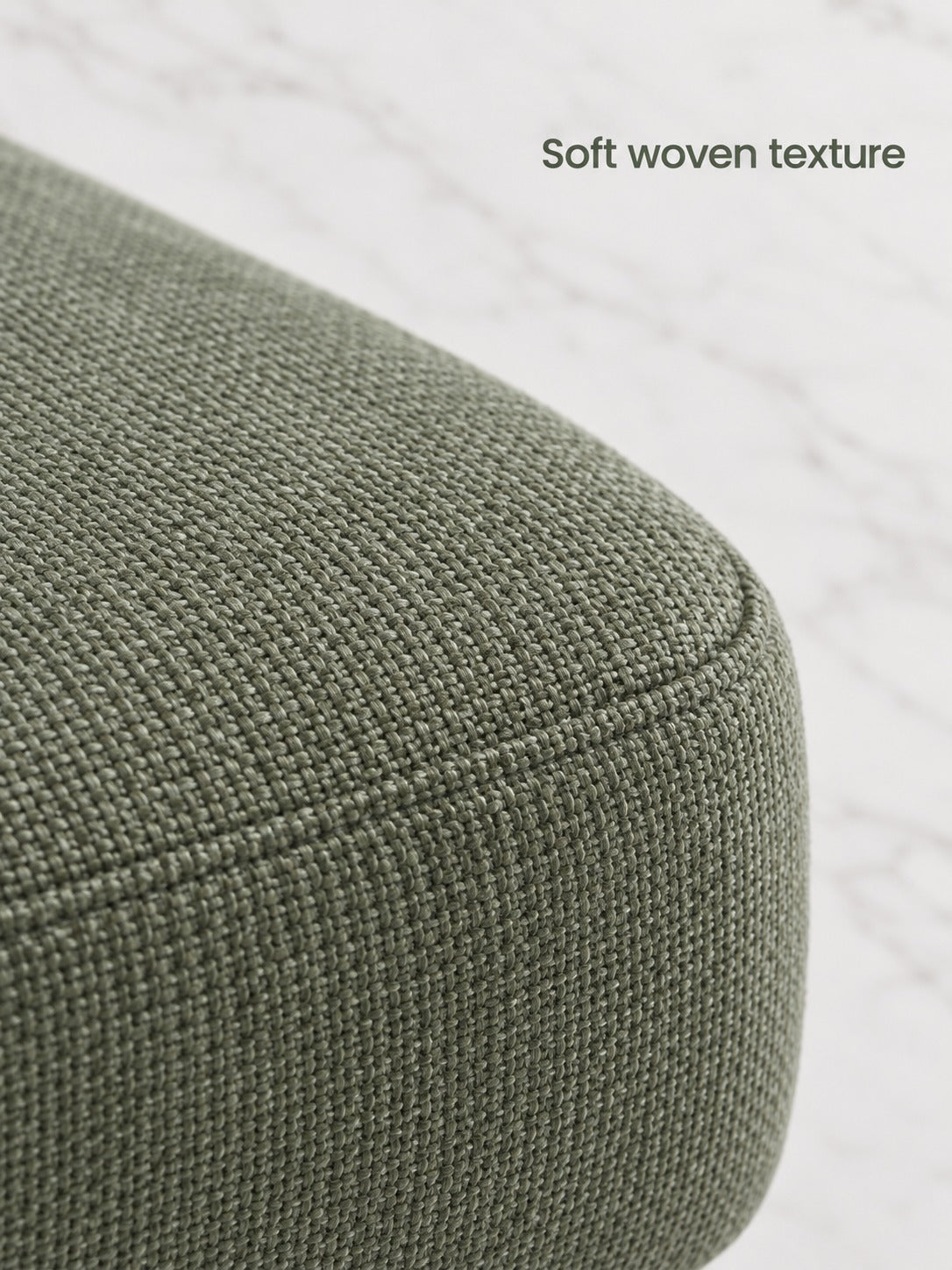 Plush Sage Green Reading Armchair with Metal Frame