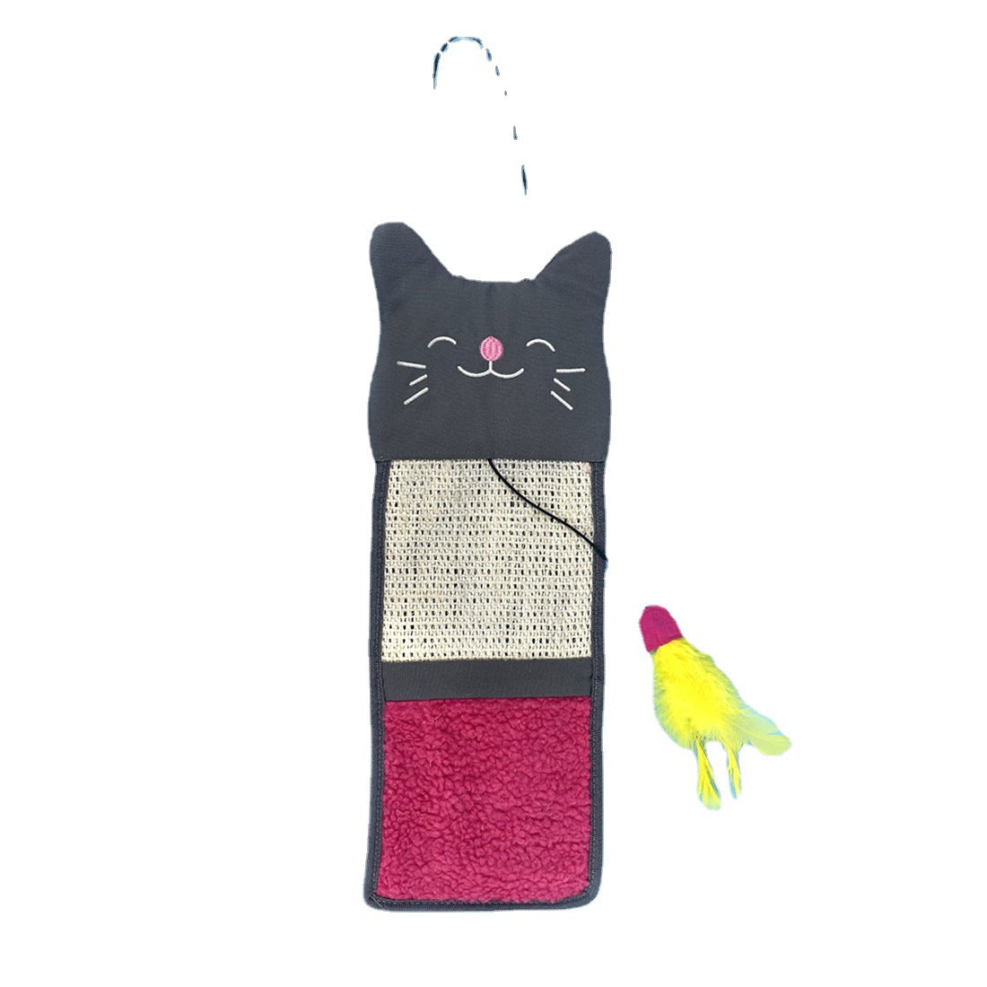 Cat Scratching Pad & Feather Toy for Sofa Protection