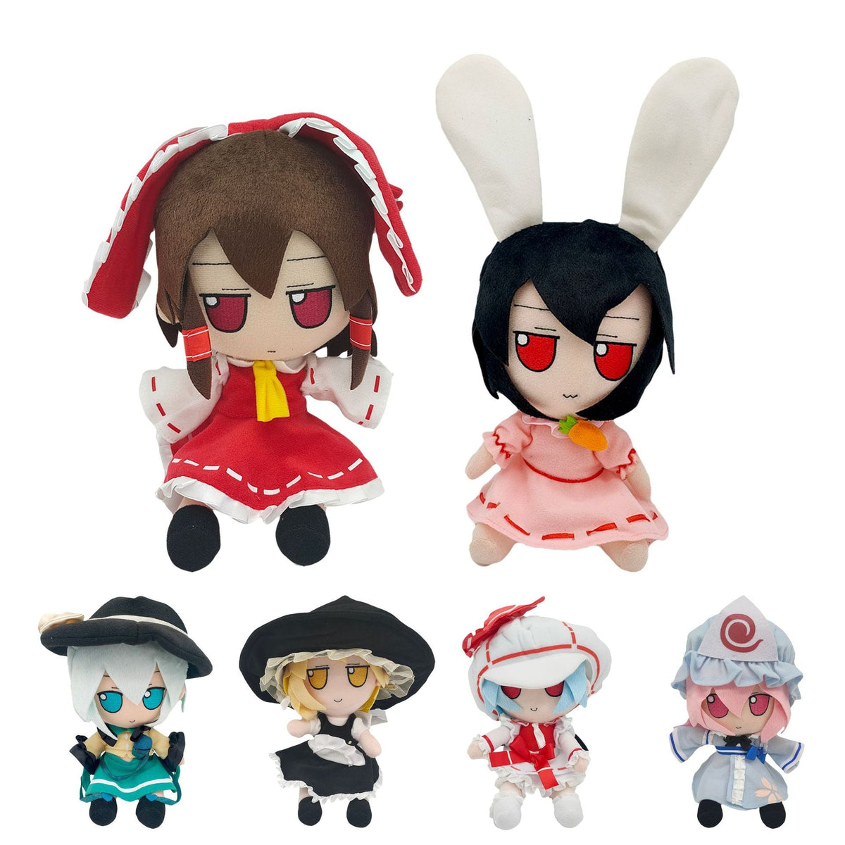 Touhou Plush Doll Set for Colorful Anime Room Displays