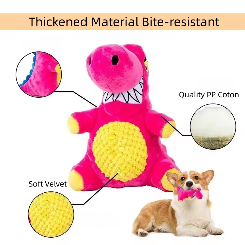 Plush Squeaky Dog Toy for Engaging Interactive Play