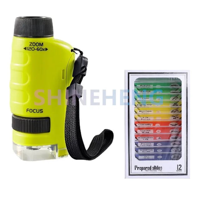 Pocket Microscope Kids Science Toy for 120x Discovery