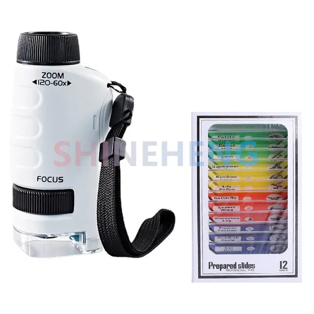 Pocket Microscope Kids Science Toy for 120x Discovery