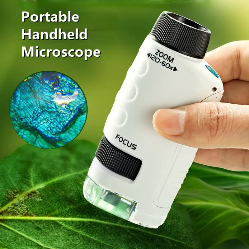 Pocket Microscope Kids Science Toy for 120x Discovery