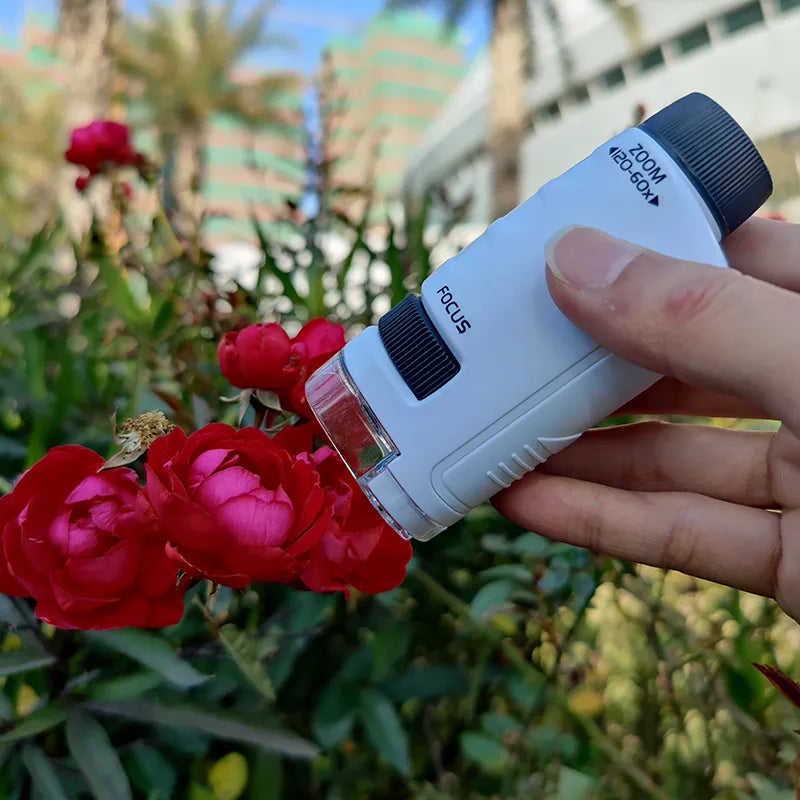Pocket Microscope Kids Science Toy for 120x Discovery