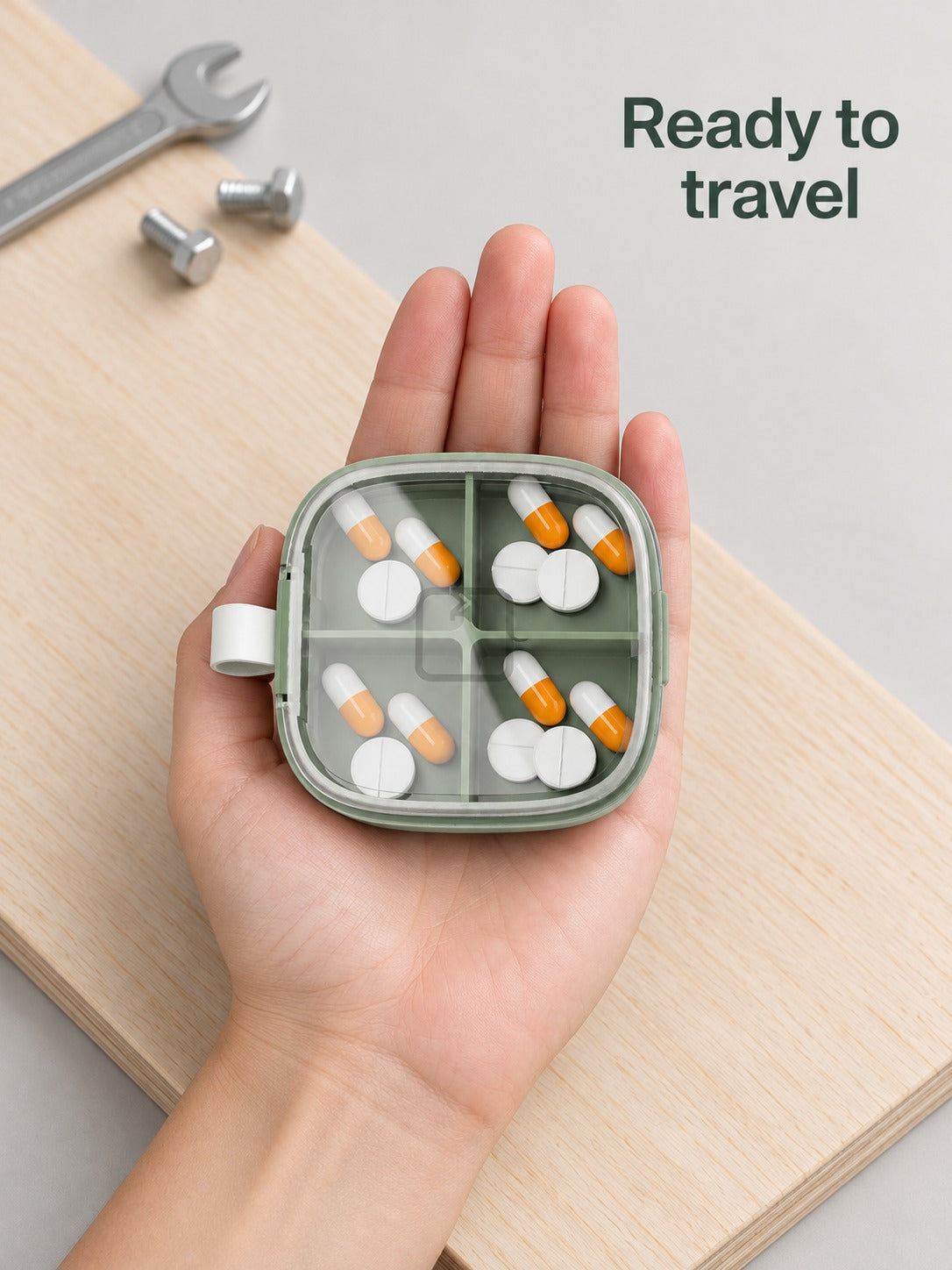 Pocket Weekly Pill Organizer for Travel, Sealed & Sorted