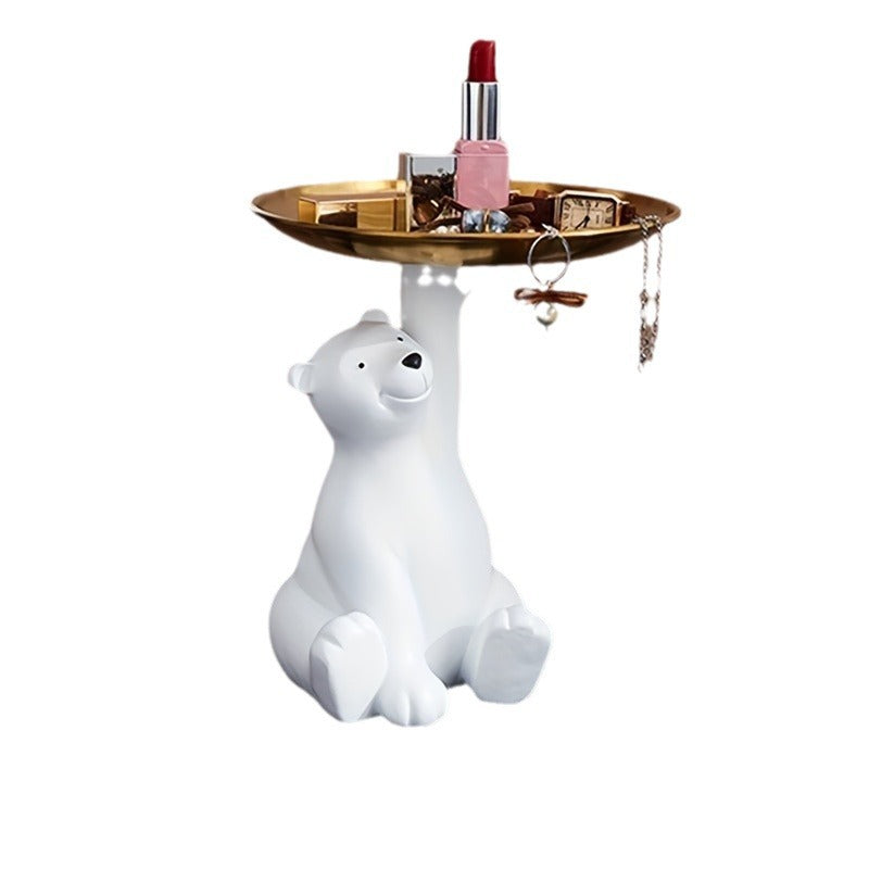 Polar Bear Key Tray for Playful Entryway Home Storage