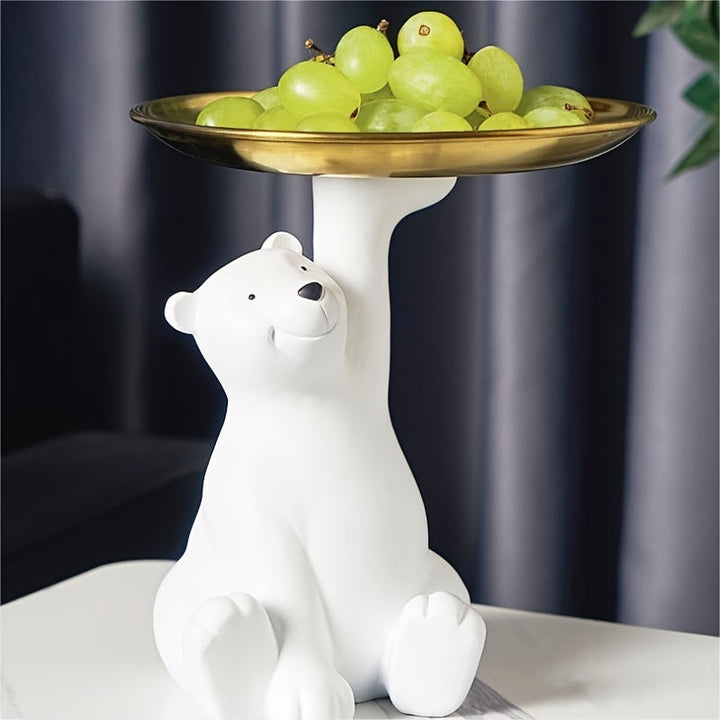 Polar Bear Key Tray for Playful Entryway Home Storage