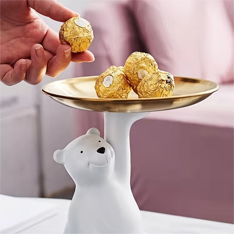 Polar Bear Key Tray for Playful Entryway Home Storage