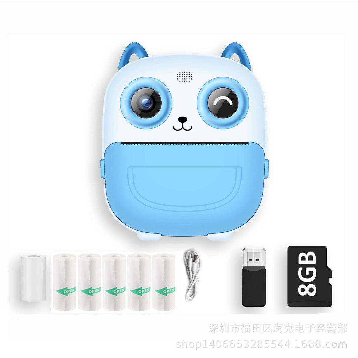 Kids Instant Print Camera with Thermal Photo Paper
