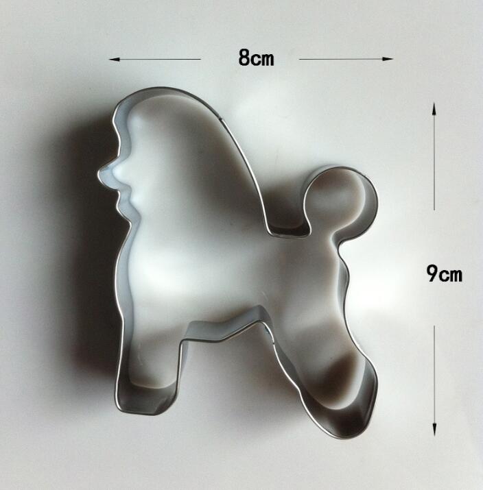 Poodle Cookie Cutter: Sharp Stainless Steel Dog Shape
